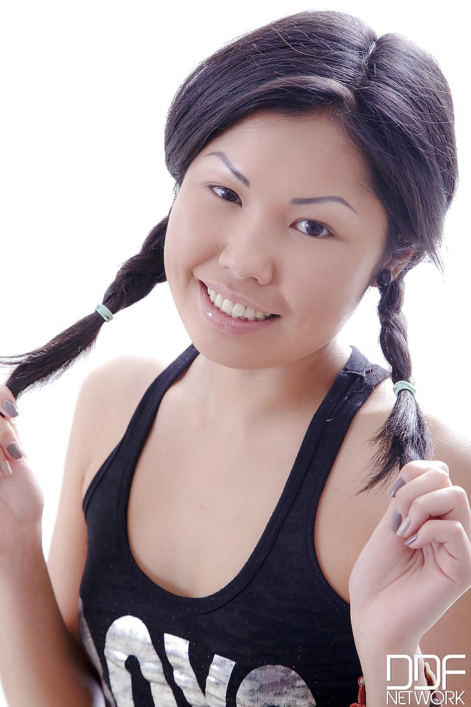 Snoutfair Asian teen with pigtails Veiki is a really good love-mate #51435371