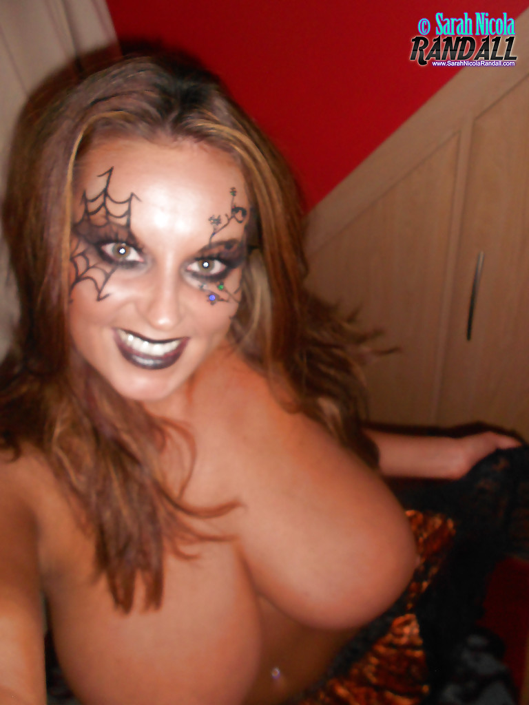 Amazing halloween pornstar showing her awesome big tits #55487829