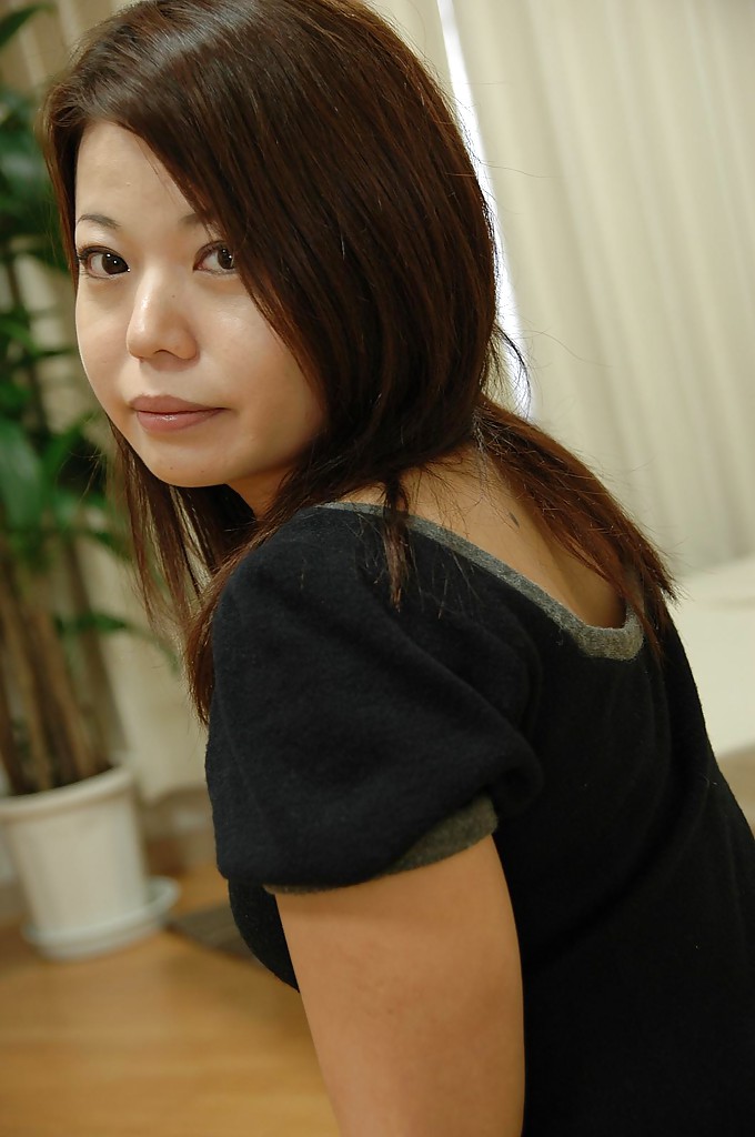 Asian MILF Mami Isoyama undressing and spreading her lower lips in close up #51208413