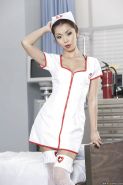 Petite Asian Nurse Marica Hase Slipping Off Her Uniform And Lingerie
