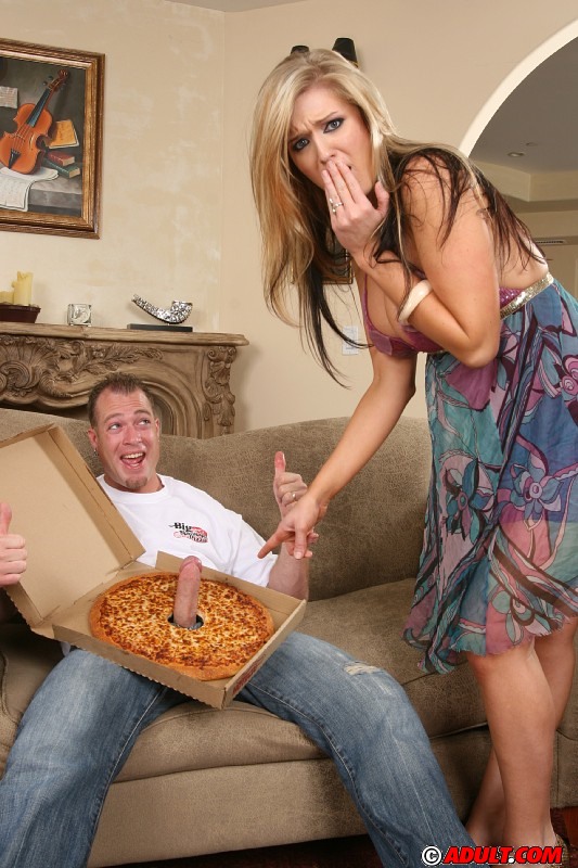 Jizz-starving chick Daryn Darby has some hardcore fun with a hung pizza-guy #51681695