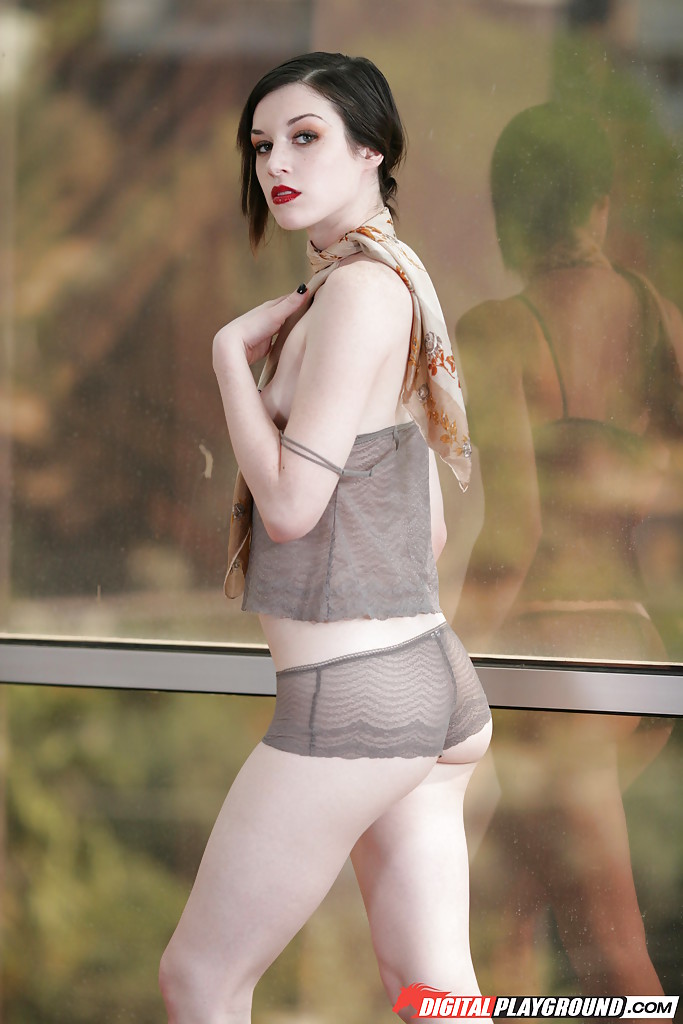 Skinny babe Stoya is posing clothed and undressing pretty hot #55655781