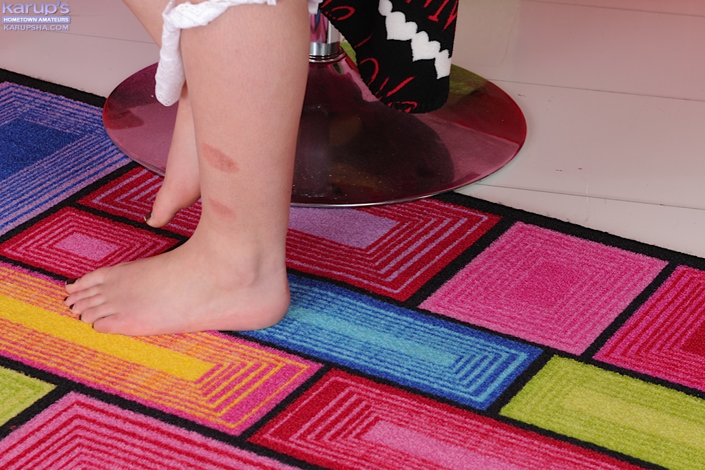 Fuckable amateur undressing and demonstrating her shaved slit in close up #50195195