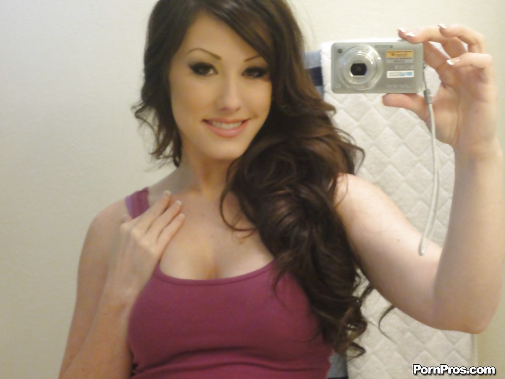Glamorous young babe Jennifer White makes some self shots in a bathroom #50140134