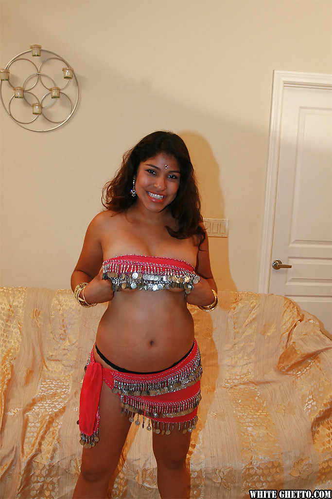 CHubby indian chick uncovering her nice jugs and shaggy pussy #51170772