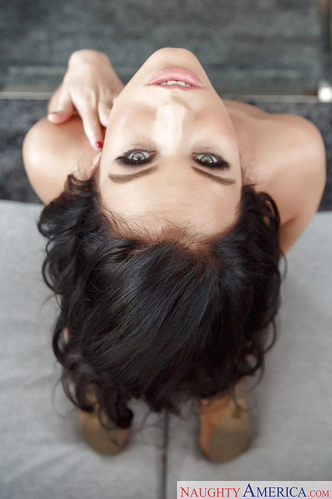 Sexy brunette babe Megan Rain reveals her fine assets in premium solo #54960606