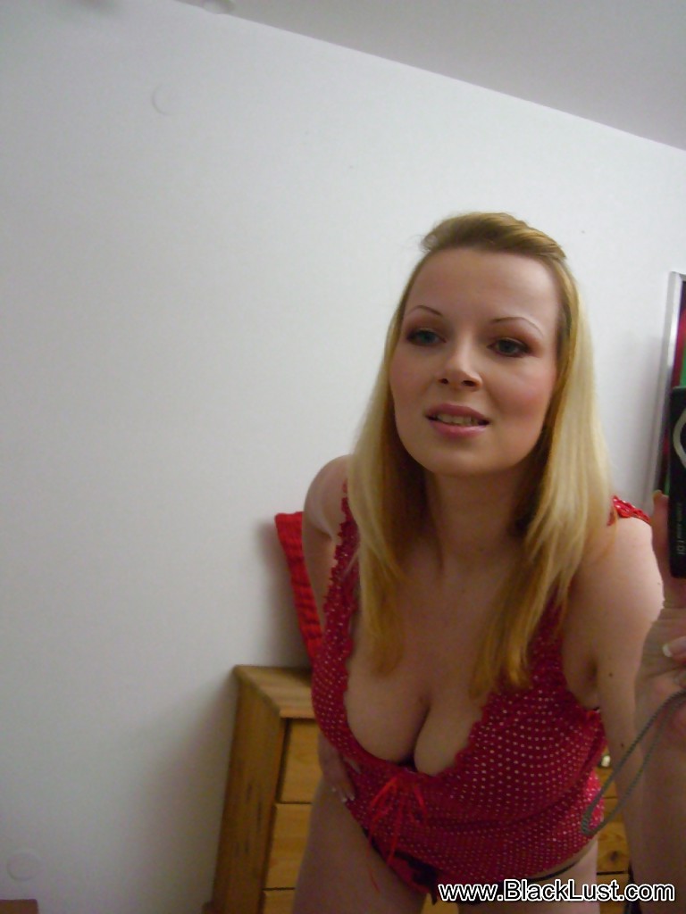 Busty blonde chick Ricky taking self shots in mirror while masturbating #51825991