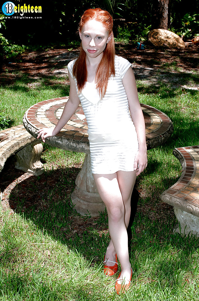 Petite teen nude model Trinity Cole in erotic outdoor shoot #55768281