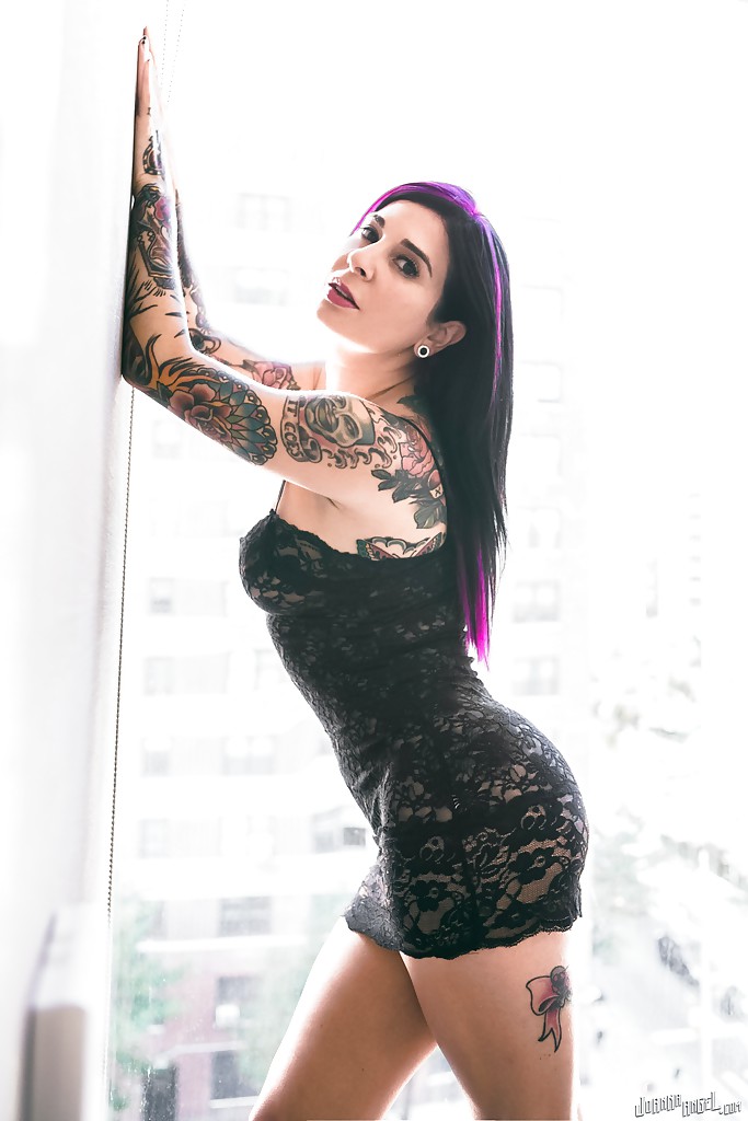 Tattooed alternative solo model Joanna Angel spreading pink pussy lips #56248348