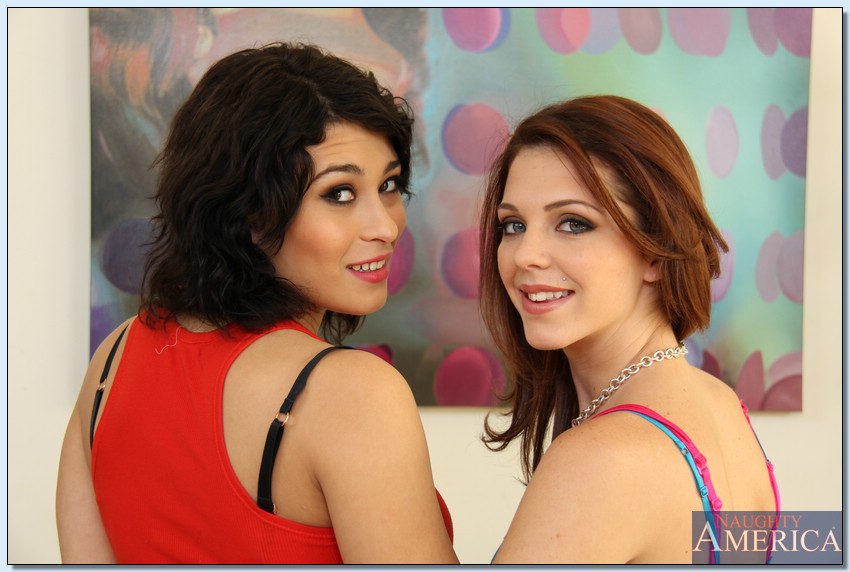 Foxy lesbians Kiera Winters & Raven Rockette revealing their sexy bodies #54592047
