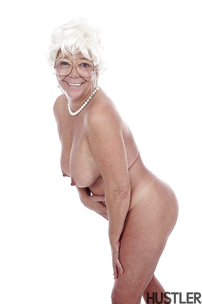 Granny pornstar Karen Summer modelling fully clothed before stripping naked #50993629