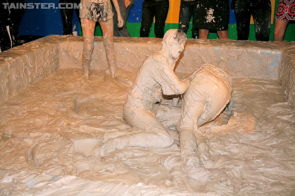Stupendous fully clothed chicks are into messy mud wrestling #50252337