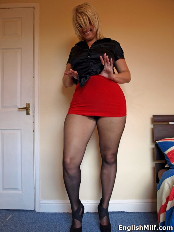 in stockings legs Thick