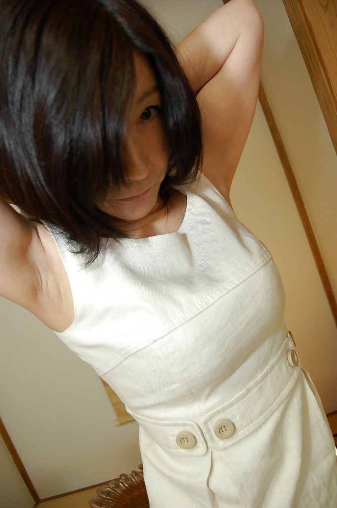 Naughty asian mature lassie getting nude and exposing her shaggy gash #51215476