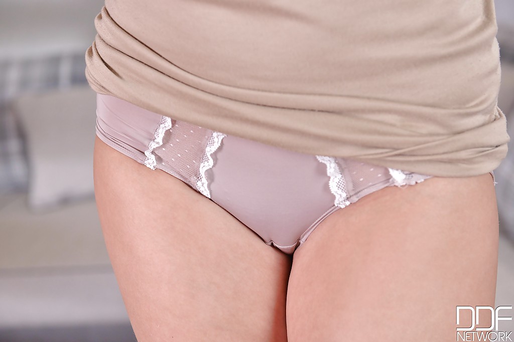 Euro babe Eva Berger slips off panties to reveal nice ass in high heels #53861439