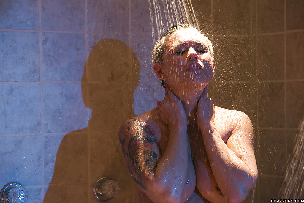 Seductive latina with big tits Eva Angelina taking shower #51929477