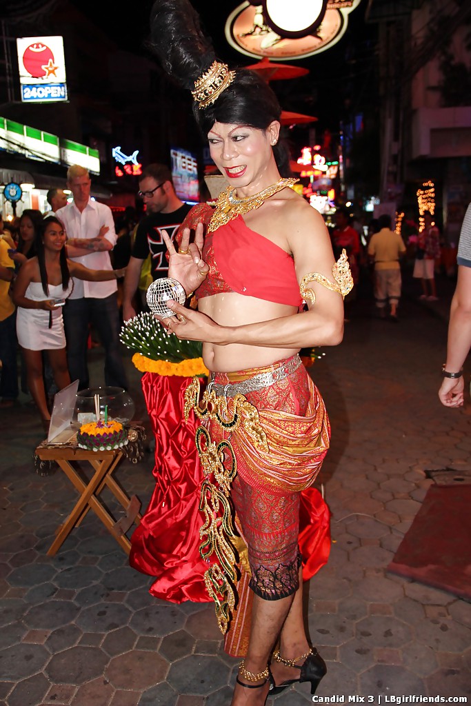 Exotic Thai ladyboys on public display in non nude series #51229875