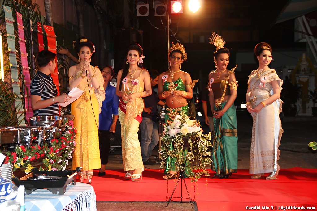Exotic Thai ladyboys on public display in non nude series #51229887