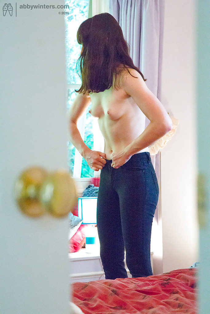Leggy brunette first timer alexandra getting dressed on hidden spy camera
 #52339630