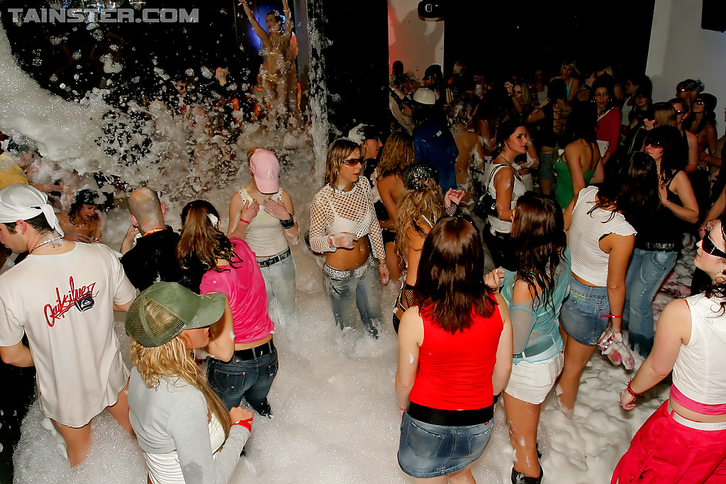 Steaming hot european gals getting fucked hard at the foam party #53460710