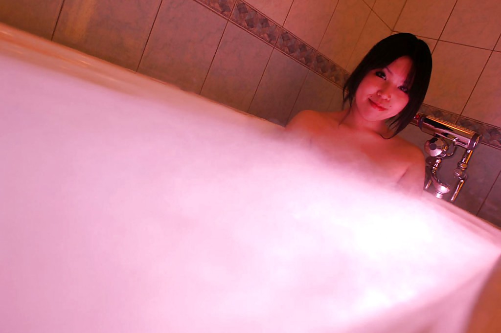 Fuckable asian babe with small titties Fumika Murase taking bath #51214605