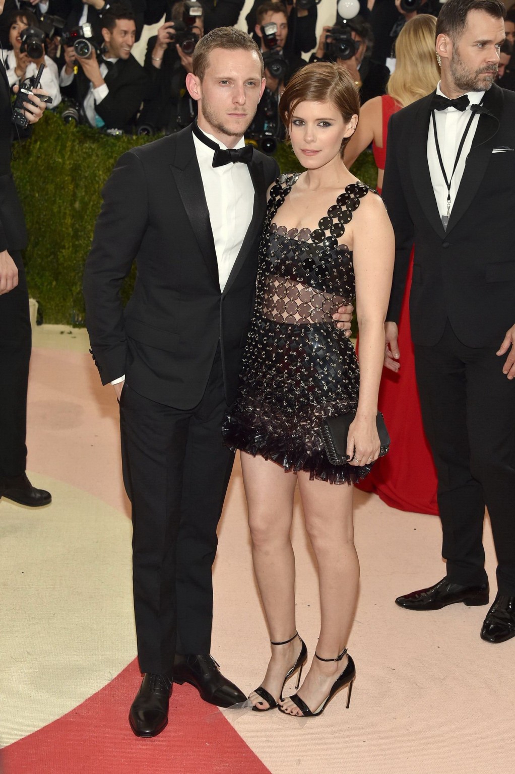 Kate Mara looks hot in black sheer mini dress #75142872