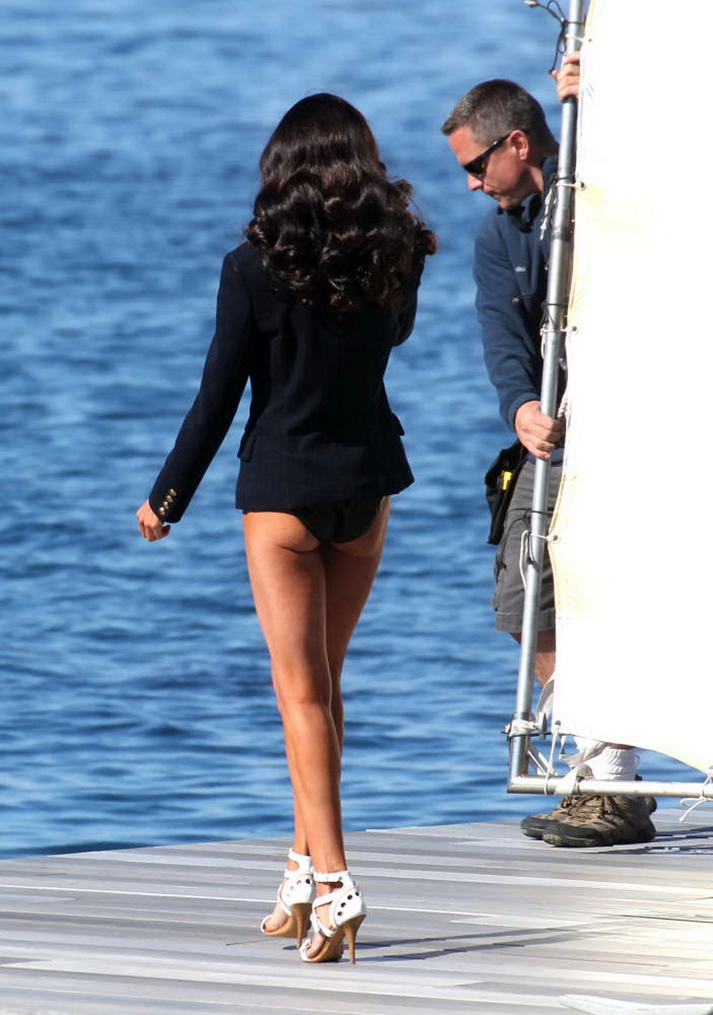 Paz Vega in swimsuit shooting a L'Oreal commercial on Catalina Island #75307719