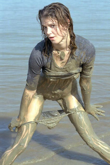 Angelic body teen spreading in mud #76621263