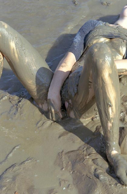 Angelic body teen spreading in mud #76621352