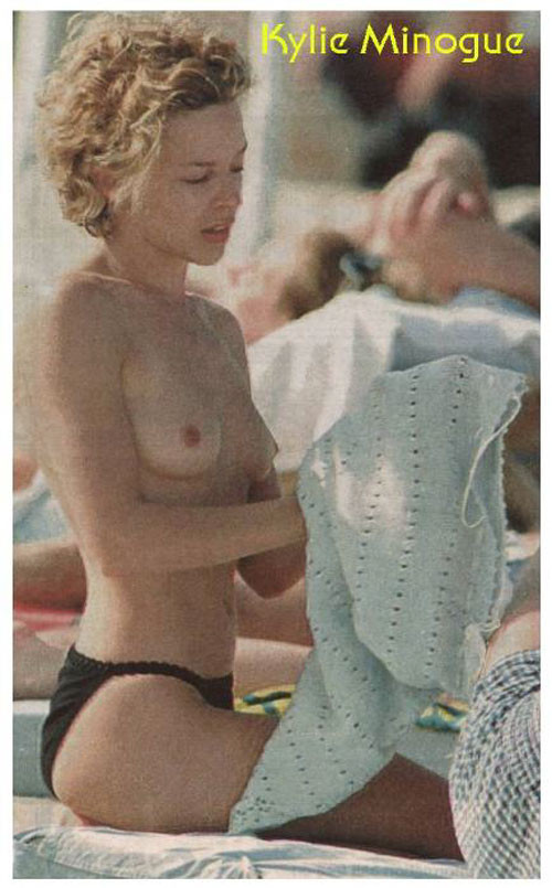Kylie Minogue flashing tits and posing sexy in mini skirt #75439483