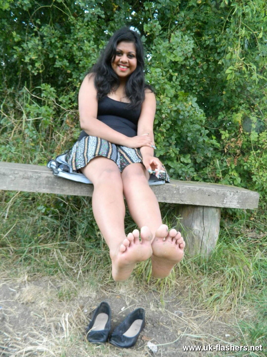 Cute Indian Amateur Kiki on a day out at the local park #67320111