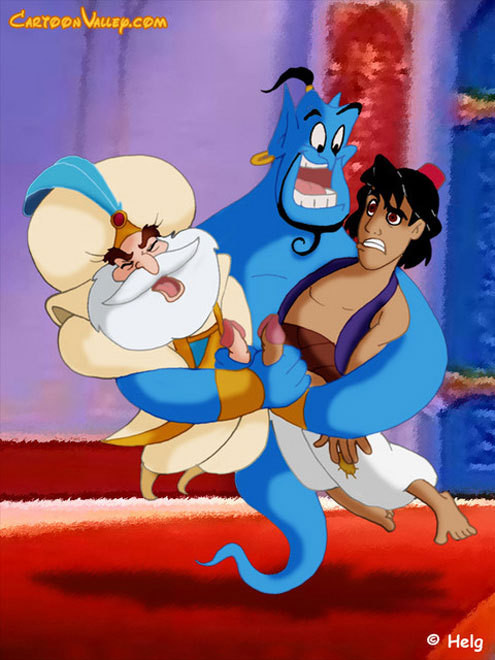 Smashing Jasmine getting chased and filled by Genie #69639421
