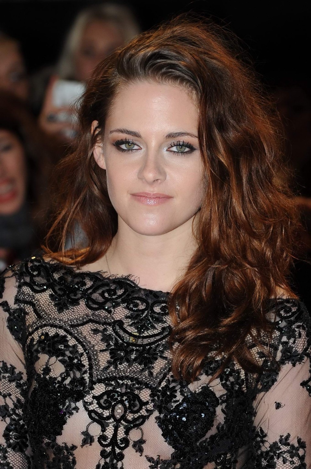 Kristen Stewart bares all in black lace transparent jumpsuit at the London Twili #75248702