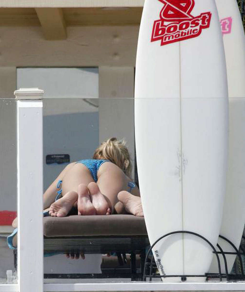 Kristin Cavallari exposing her sexy body and hot ass in bikini on pool #75340726