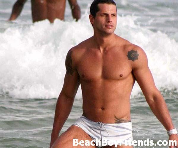 Hunks love being at the beach and showing their great bodies #76946324