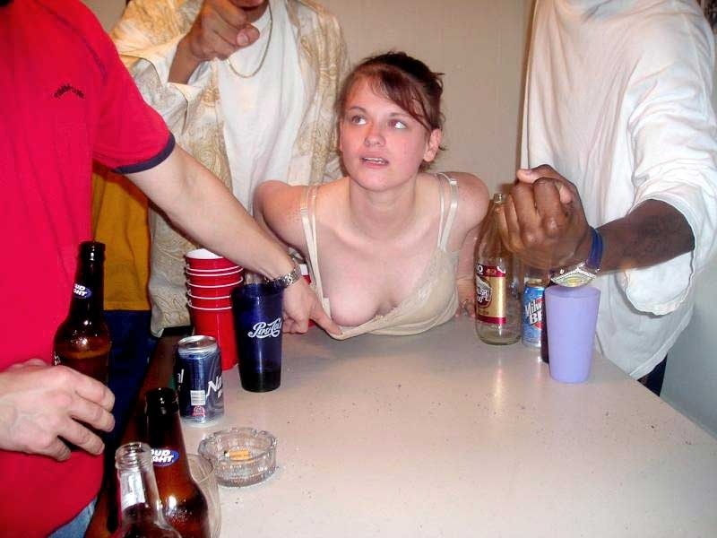 Drunk College Coed Party Girls Flashing Perky Tits #76399460