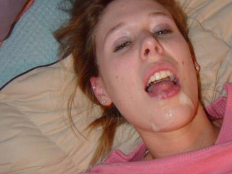 Real amateur girlfriends taking messy facials #75900679
