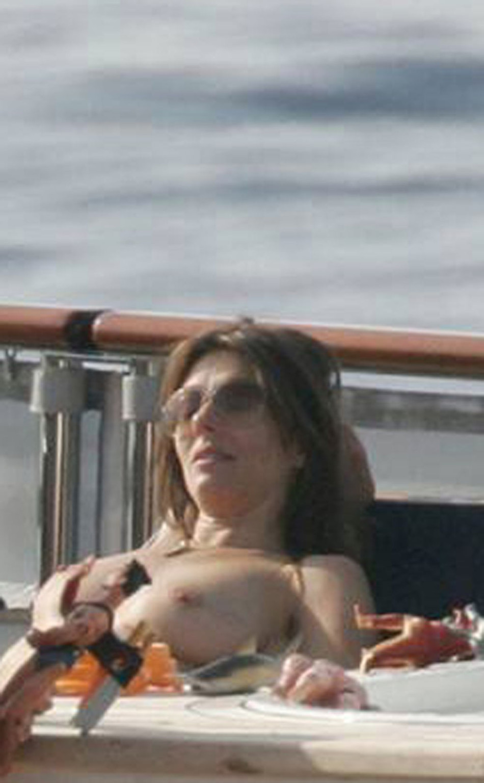 Elizabeth Hurley caught topless on vacation #75278991