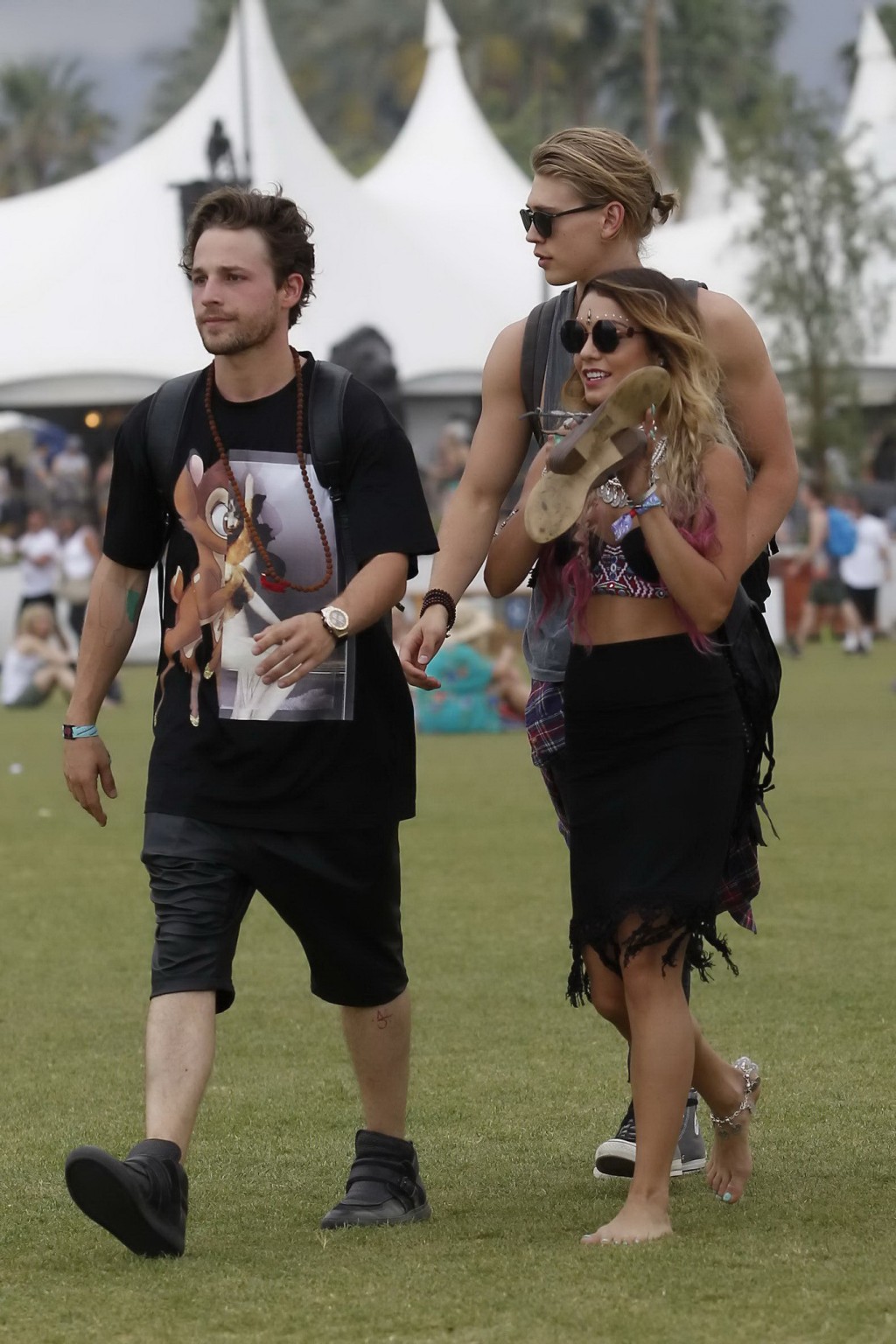 Vanessa Hudgens wearing hot bra and skirt at 2014 Coachella #75198734