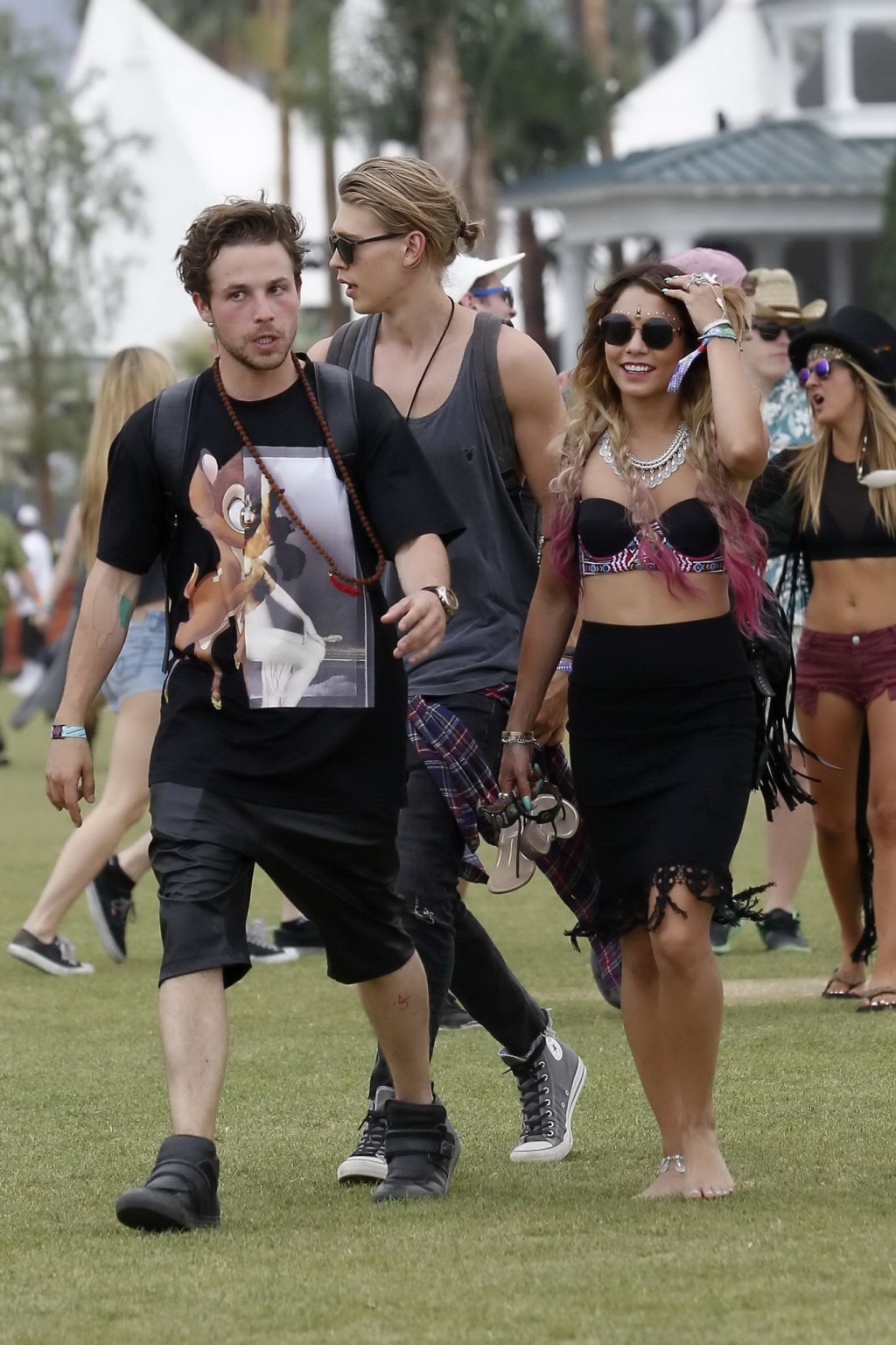 Vanessa Hudgens wearing hot bra and skirt at 2014 Coachella #75198798