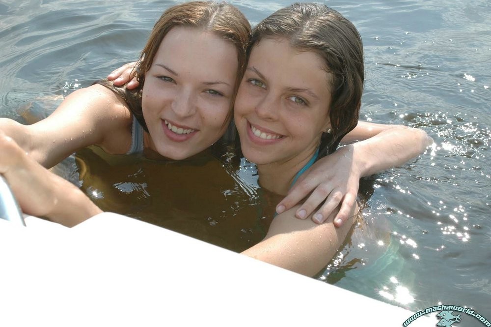 Ivana and Masha enjoying the sea #75011188