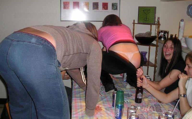 Hot Drunk Sorority Chicks Wasted Exposing Perky Tits #76398127