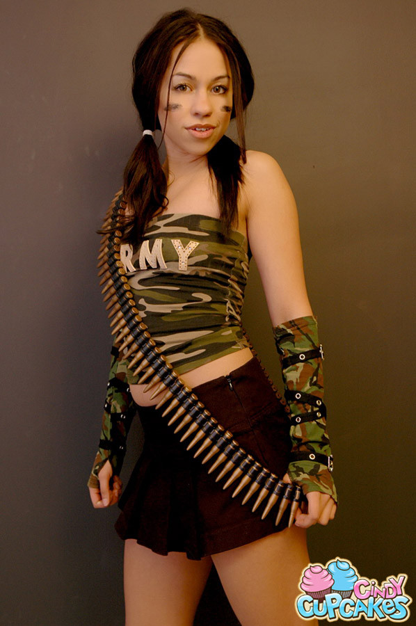 Latina teen army girl #69727434