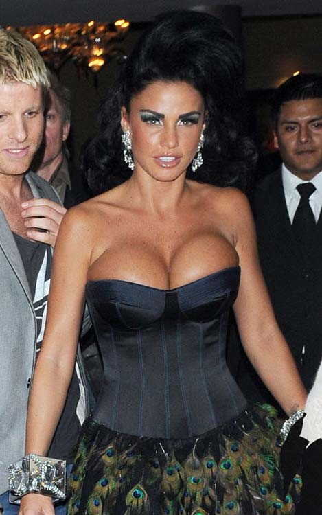 Katie Price showing tattoo on her shaved pussy #75371512