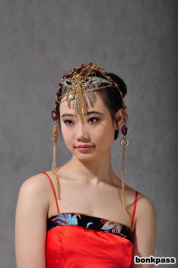 Sweet Chinese girl in traditional costume #69872809