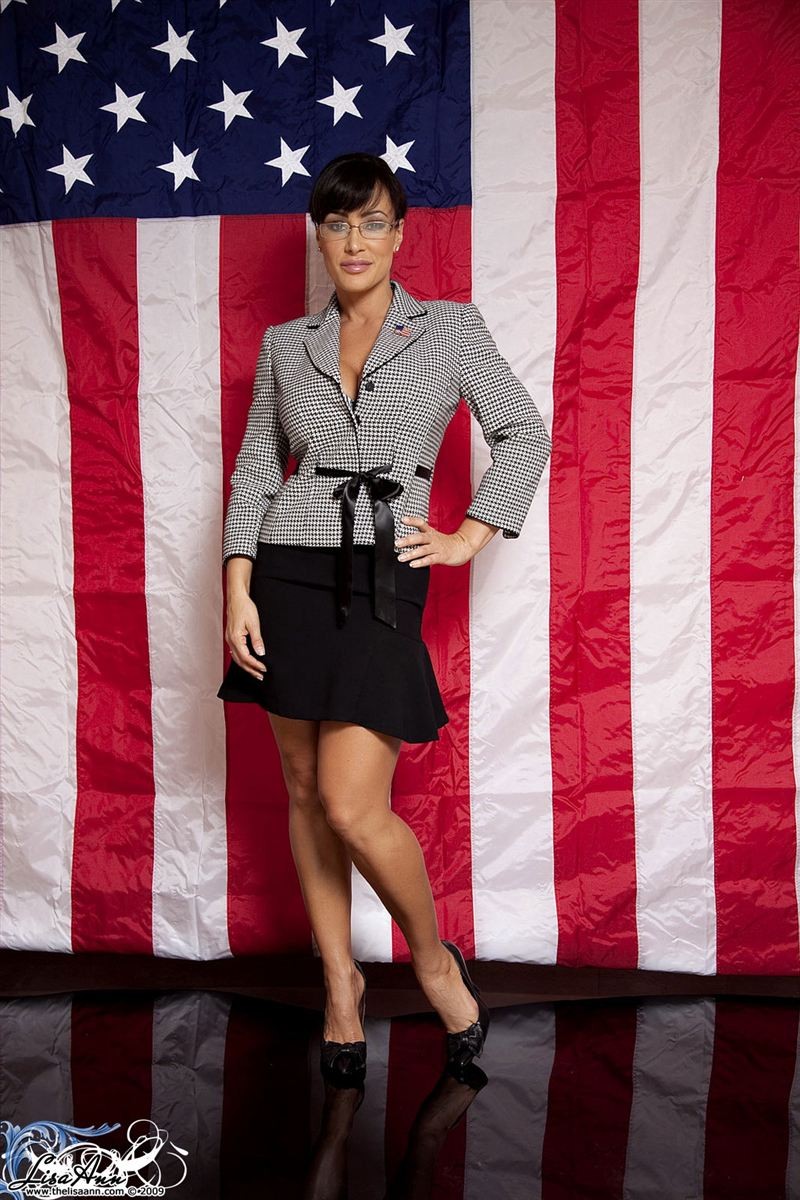 Lisa Ann shows off her love of the United States #74735312