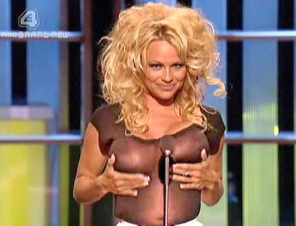 Pamela Anderson exposing her sexy body and fucking huge boobs #75350948