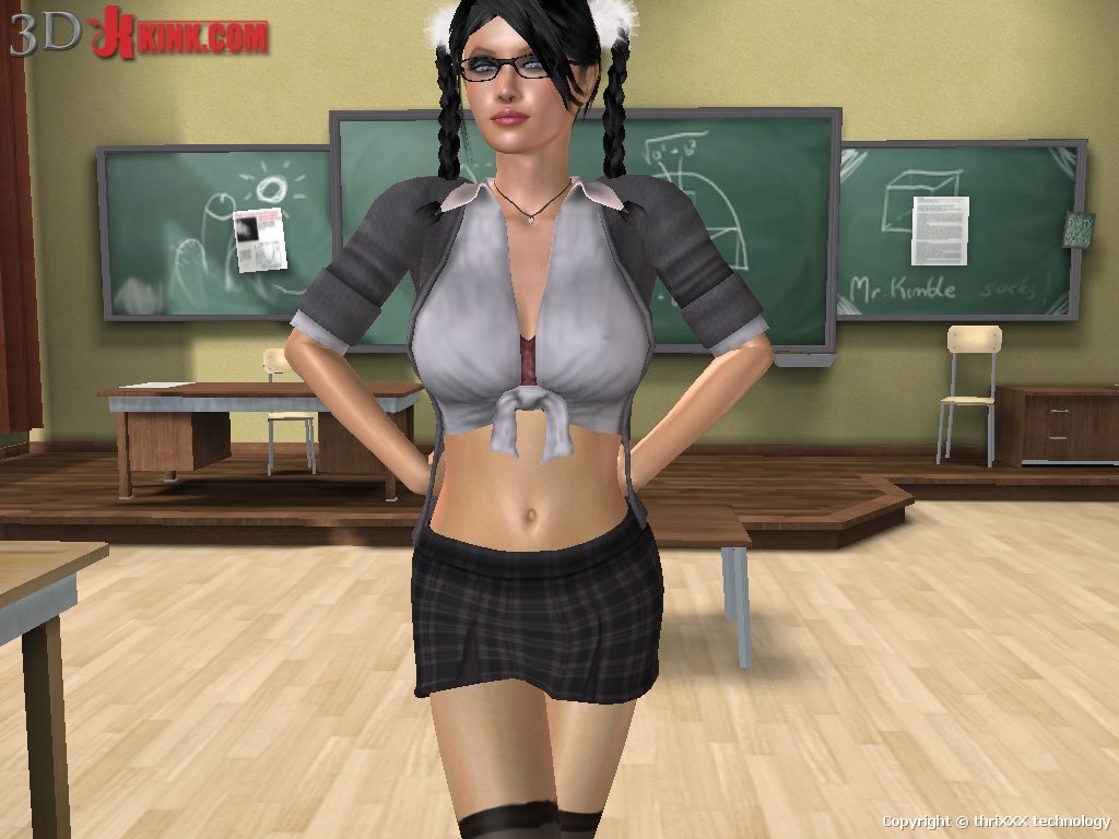 Hot BDSM sex action created in virtual fetish 3d sex game! #69633938