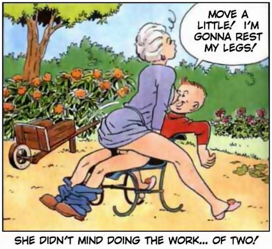Bande dessinée porno de titi frecoteur baisant avec une vieille dame
 #69627029