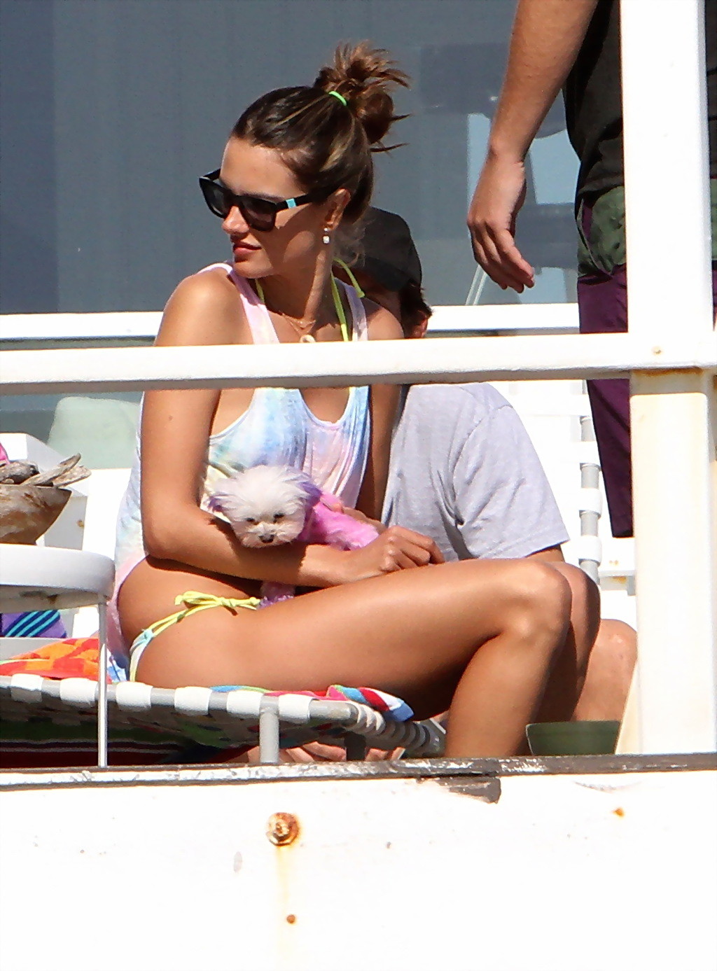 Alessandra Ambrosio wearing skimpy outfit while playing some beach volley in Mal #75257867